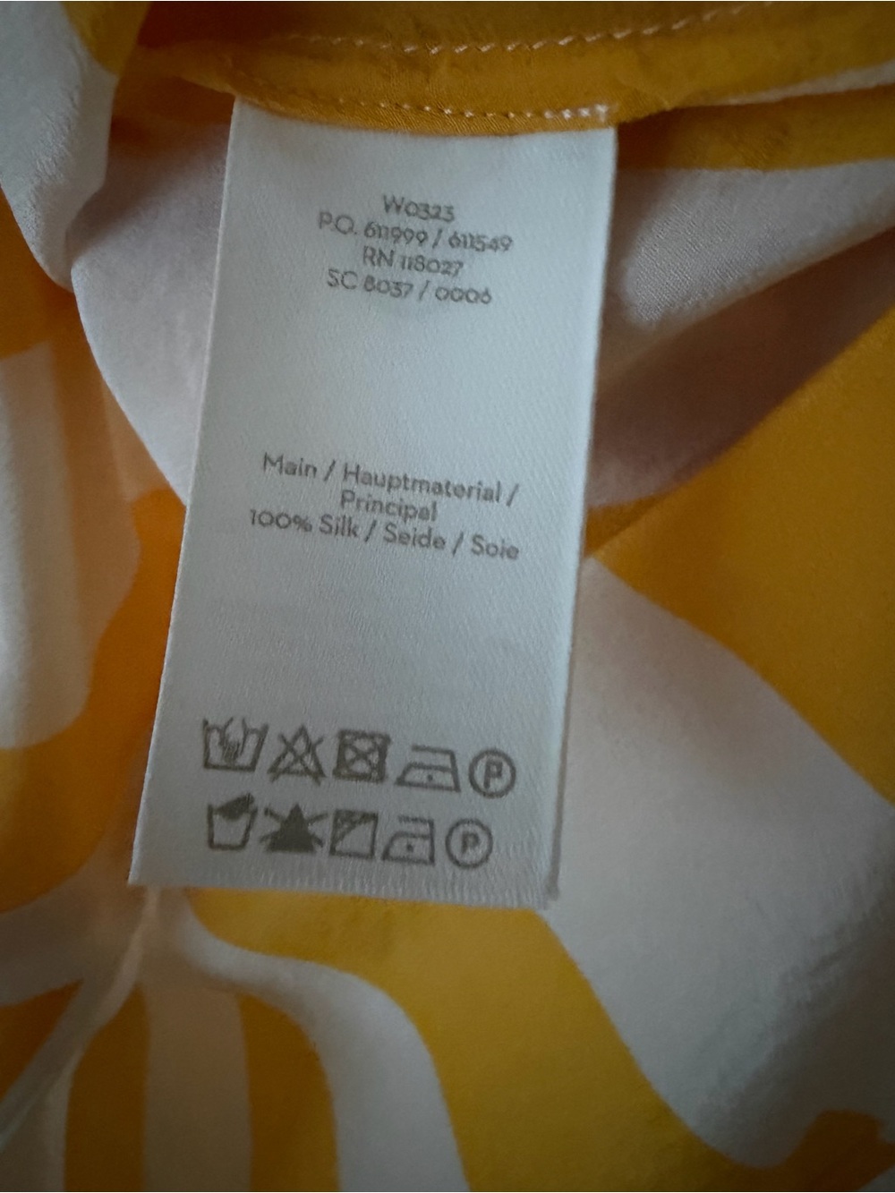 Boden Silk Striped Button Down US4 - Picture 4 of 5